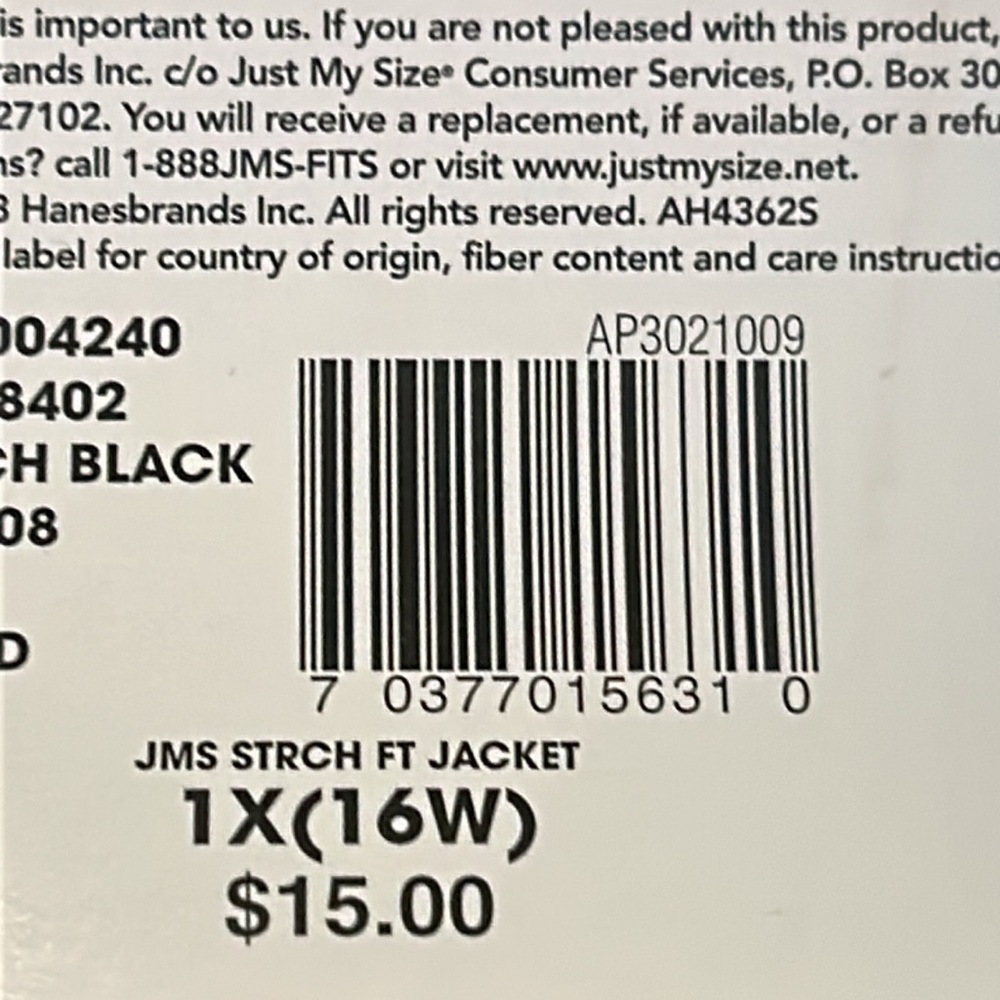 🫶🏼NWT- JMS just my size women warm-up suit, size 1X with cropped pants - Picture 12 of 12